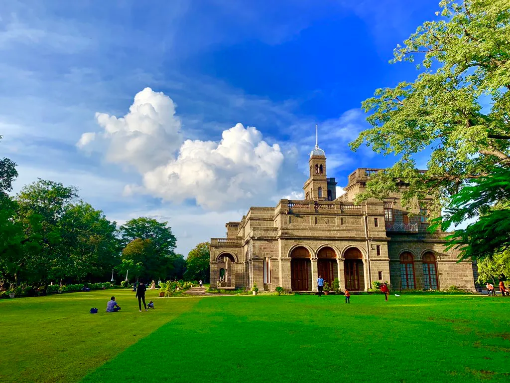 The main building of Savitribai Phule Pune University, across its lawn